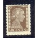 ARGENTINA 1952 GJ 1010SG EVA PERON EVITA PERONISMO VARIEDAD IMPRESO SOBRE GOMA ESTAMPILLA NUEVA MINT